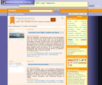 Webbui.de(Webbui Bookmark Service) Screenshot