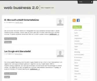 Webbusiness20.de(Webbusiness 20) Screenshot