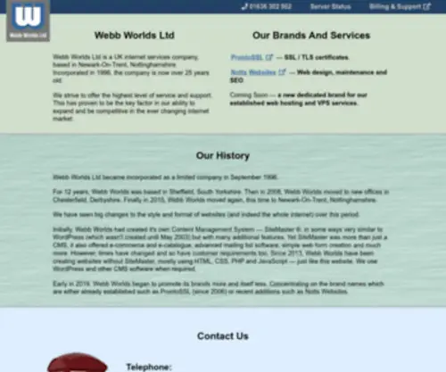 Webbworlds.com(Webb Worlds Ltd) Screenshot