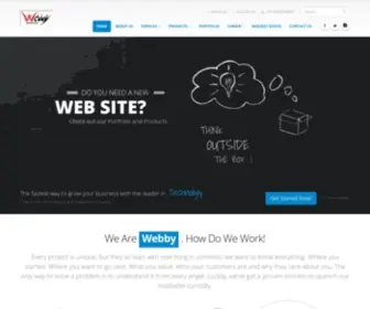 Webbyinfotech.com(Custom Website Development) Screenshot