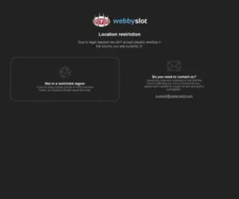 Webbyslot1.com(Location restriction) Screenshot