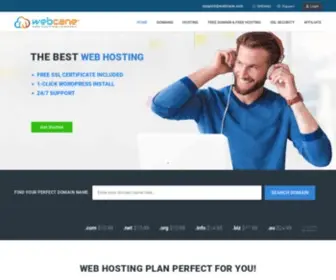 Webcane.com(Super fast website hosting services) Screenshot