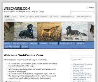 Webcanine.com(WebCanine) Screenshot