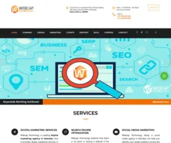 Webcaptechnology.com(Webcap Technology) Screenshot
