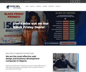 Webcapz.com.ng(Ultimate ICT and Media Solution) Screenshot