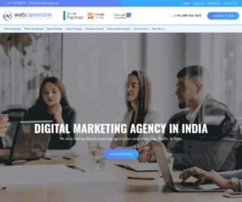 Webcareindia.com(Website Designing Company in India) Screenshot