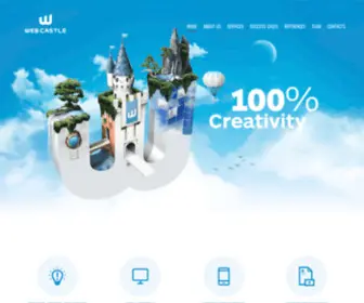 Webcastle.it(A web agency in Rome focused on brand identity and digital design) Screenshot