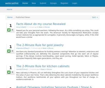 Webcastlist.com Screenshot