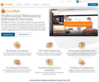 Webcasts.com(Webcasting Solutions that Inspire & Connect Audiences) Screenshot