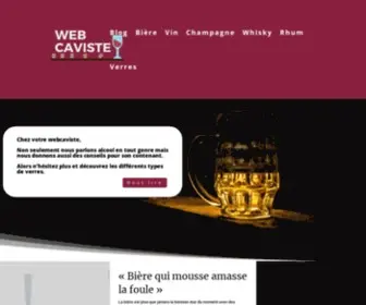 Webcaviste.com(Réseau social vin) Screenshot