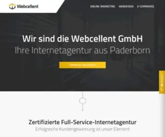 Webcellent.com(Zertifizierte Internetagentur aus Paderborn) Screenshot