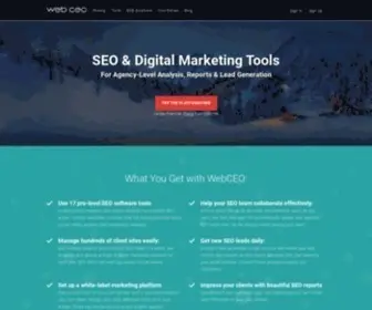 Webceo.com(SEO & Digital Marketing Tools) Screenshot