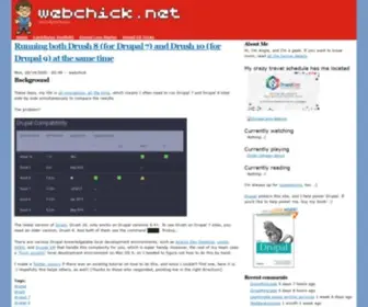 Webchick.net(Very helpful lioness) Screenshot