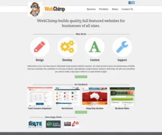 Webchimp.com.au(Web design) Screenshot