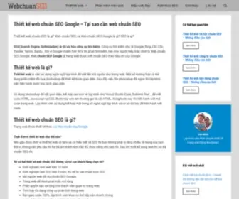 Webchuanseo.vn(Thiết kế web chuẩn SEO Google) Screenshot