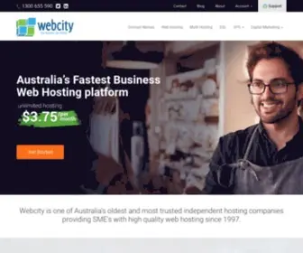 Webcity.com.au(Australian Web Hosting) Screenshot