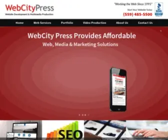 Webcitypress.com(Fresno web site design) Screenshot