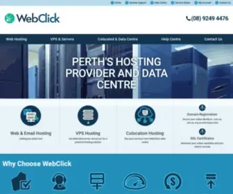 Webclick.com.au(Affordable Web Site Hosting Perth) Screenshot