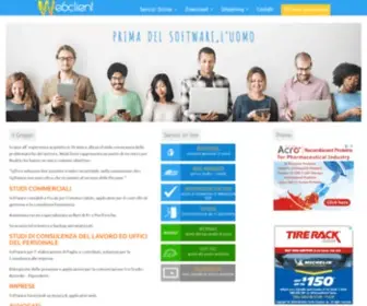 Webclient.it(Portale di riferimento di un gruppo di software house che operano al fianco di consulenti del lavoro e dottori commercialisti) Screenshot