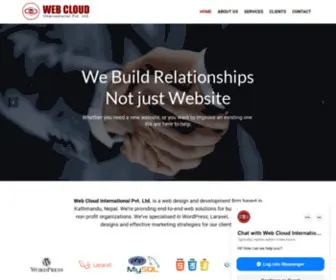 Webcloudinternational.com(Web Cloud International) Screenshot