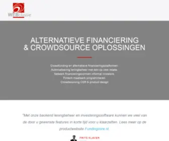 Webclusive.com(Alternative finance software) Screenshot