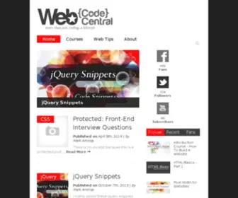 Webcodecentral.com(Webcodecentral) Screenshot