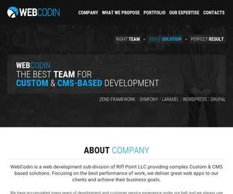 Webcodin.com(Web Design & Development Company) Screenshot
