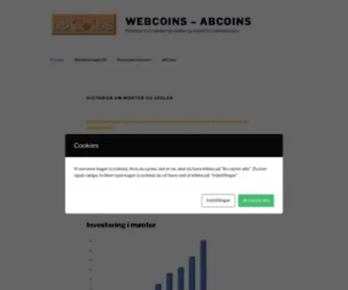 Webcoins.dk(Møntsamler) Screenshot
