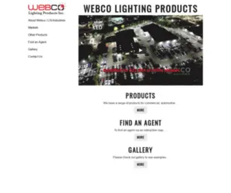 Webcolighting.com(WEBCO Lighting) Screenshot