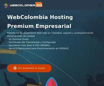 Webcolombia.co(WEBCOLOMBIA HOSTING) Screenshot