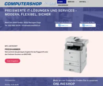 Webcom2000.ch(WebCom 2000 GmbH) Screenshot