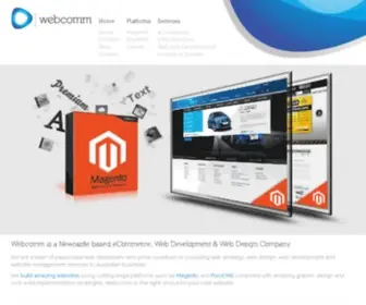 Webcomm.io(Web Design Newcastle) Screenshot