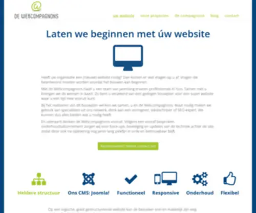 Webcompagnons.nl(Website bouwen met de Webcompagnons) Screenshot