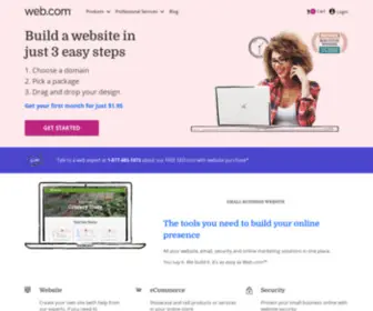 Web.com(Stand Out Online with a Professional Small Business Website) Screenshot