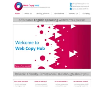 Webcopyhub.com(Web Copy Hub) Screenshot