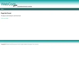Webcorp.org.uk(The Web as Corpus) Screenshot