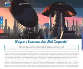 Webcorporate.fr(Agence de communication et de développement web) Screenshot