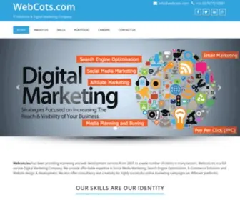 Webcots.com(IT Solutions & Digital Marketing Company) Screenshot