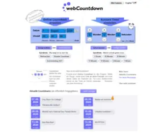 Webcountdown.de(Erstelle deinen eigenen Online) Screenshot