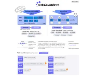 Webcountdown.net(Your online countdown clock to share) Screenshot