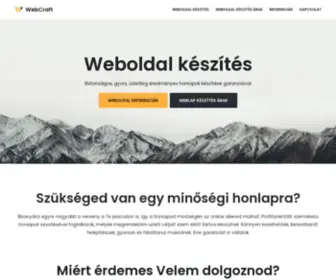 Webcraft.hu(Weboldal készítés garanciával) Screenshot