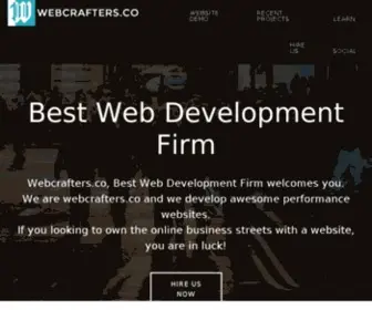 Webcrafters.co(We use modern technology to make it easy for any business to look good online. Our vision) Screenshot