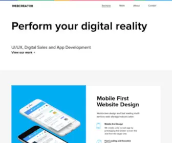 Webcreator.com.ua(Digital Agency Webcreator) Screenshot