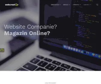 Webcreator.ro(Web Design & Creare Magazine Online) Screenshot