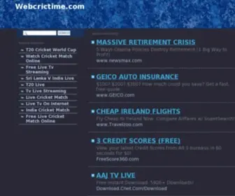 Webcrictime.com(Webcrictime) Screenshot