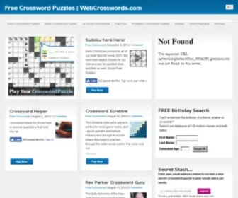 Webcrosswords.com(Unscramble words and letters with our unscrambler. this word unscrambler) Screenshot
