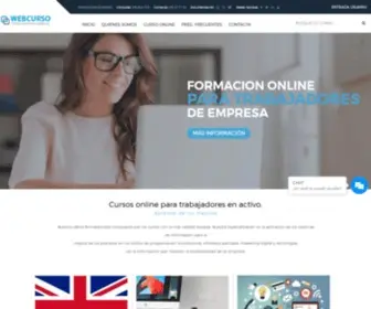 Webcurso.es(Fundae cursos gratuitos para trabajadores activos 2022) Screenshot