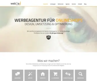 Webda.de(Onlineshop Werbeagentur) Screenshot