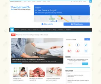 Webdailyhealth.com(Healthy living guide) Screenshot