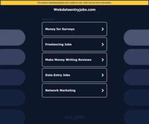 Webdataentryjobs.com(Webdataentryjobs) Screenshot